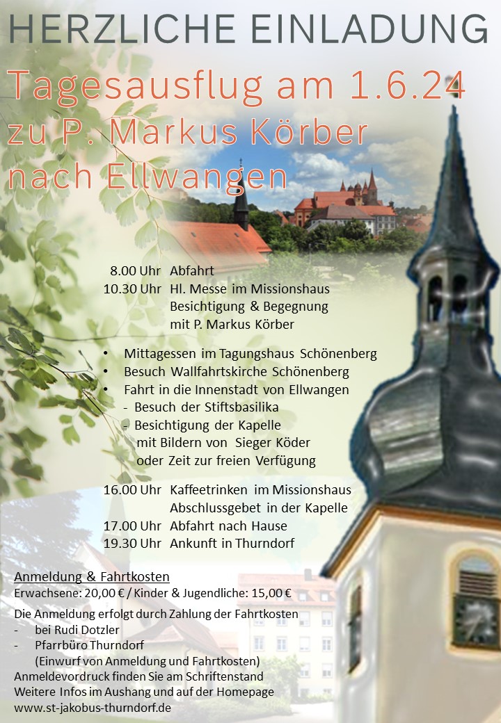 Pfarrei Thurndorf - Tagesausflug